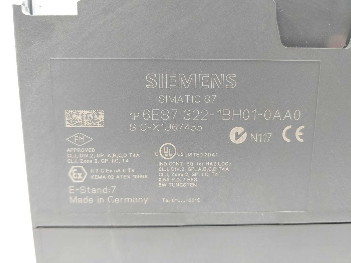 Siemens 6ES7322-1BH01-0AA0 SIMATIC Digital output SM322