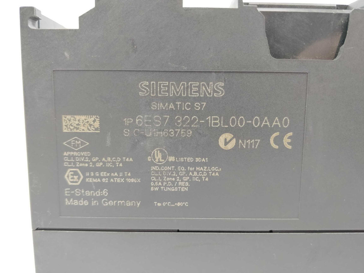 Siemens 6ES7322-1BL00-0AA0 SIMATIC S7-300 Digital output SM 322