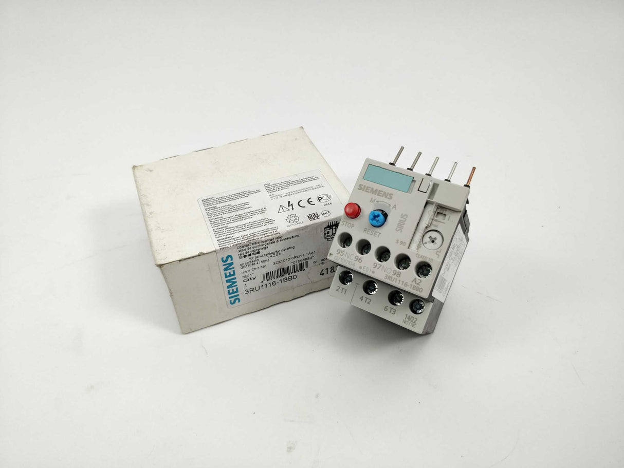 Siemens 3RU1116-1BB0 Siemens overload relay 1.4 ... 2 A, E01