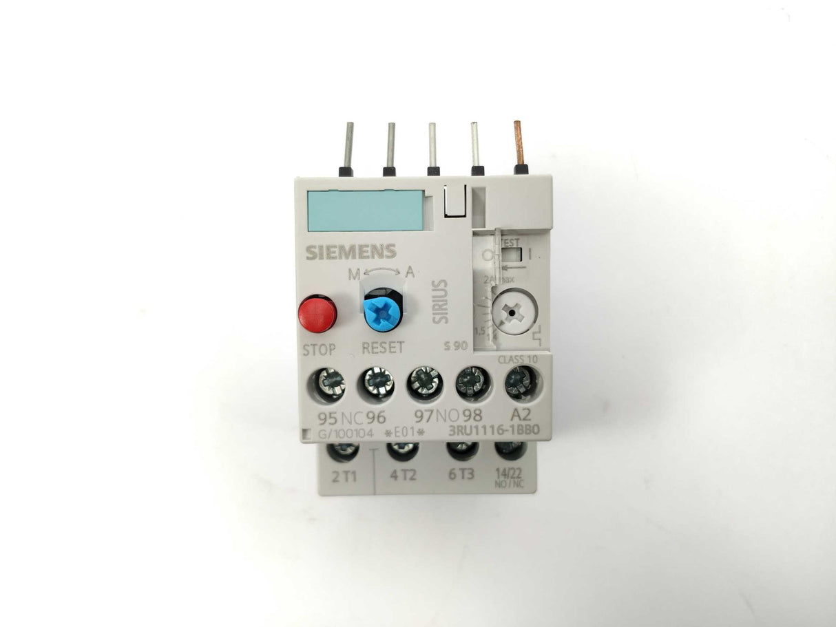 Siemens 3RU1116-1BB0 Siemens overload relay 1.4 ... 2 A, E01