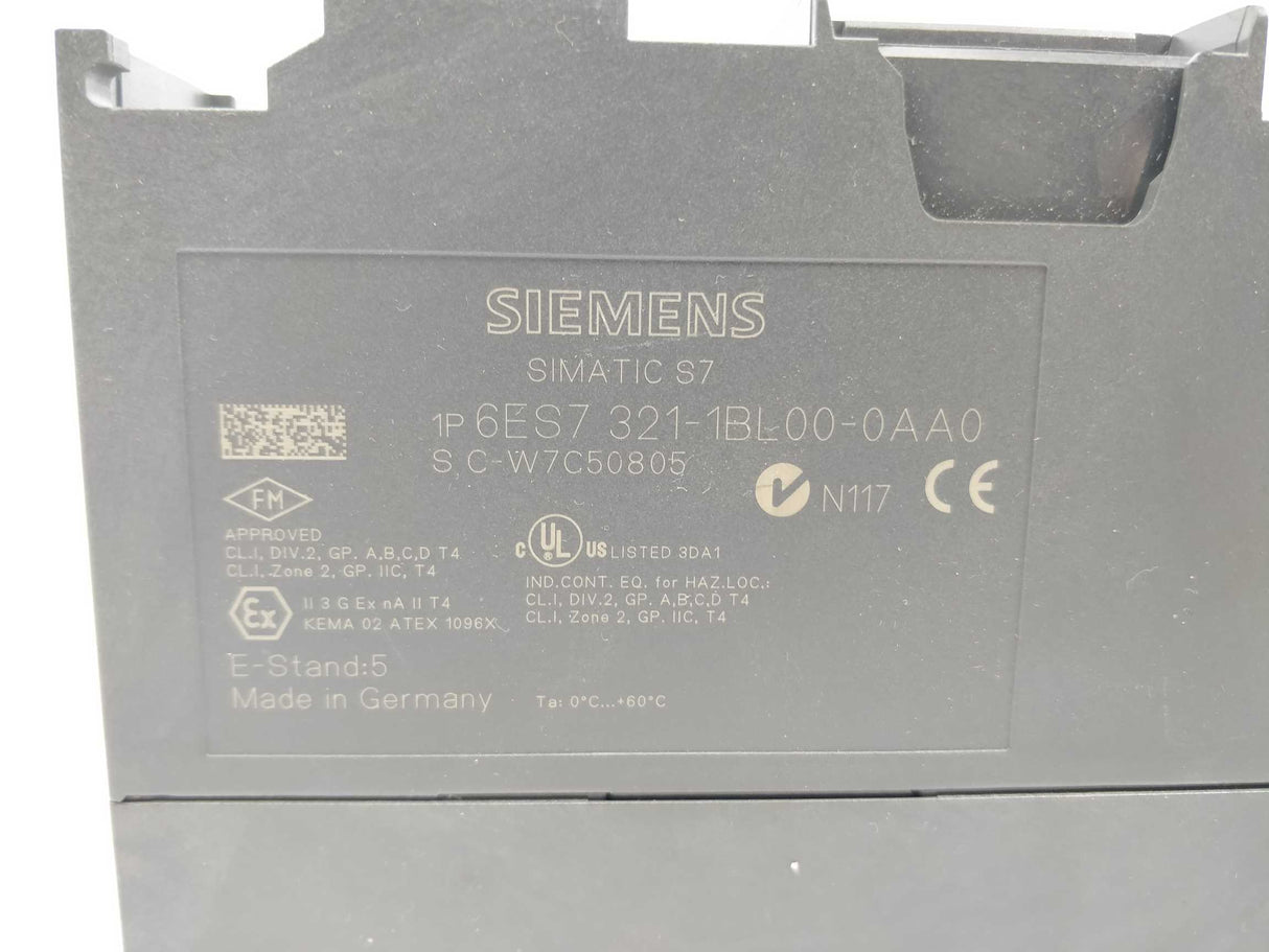 Siemens 6ES7321-1BL00-0AA0 SIMATIC S7-300 Digital input SM 321