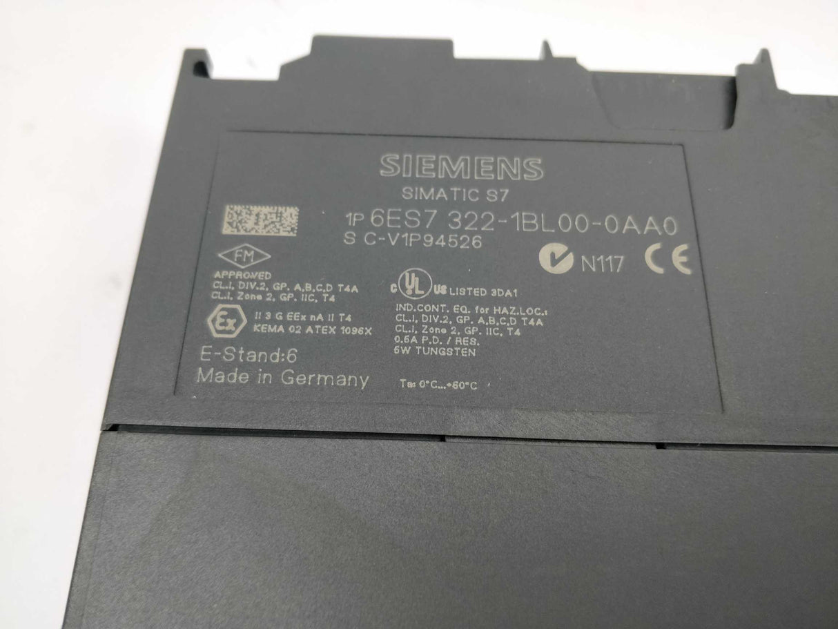 Siemens 6ES7322-1BL00-0AA0 SIMATIC S7-300 Digital output SM 322