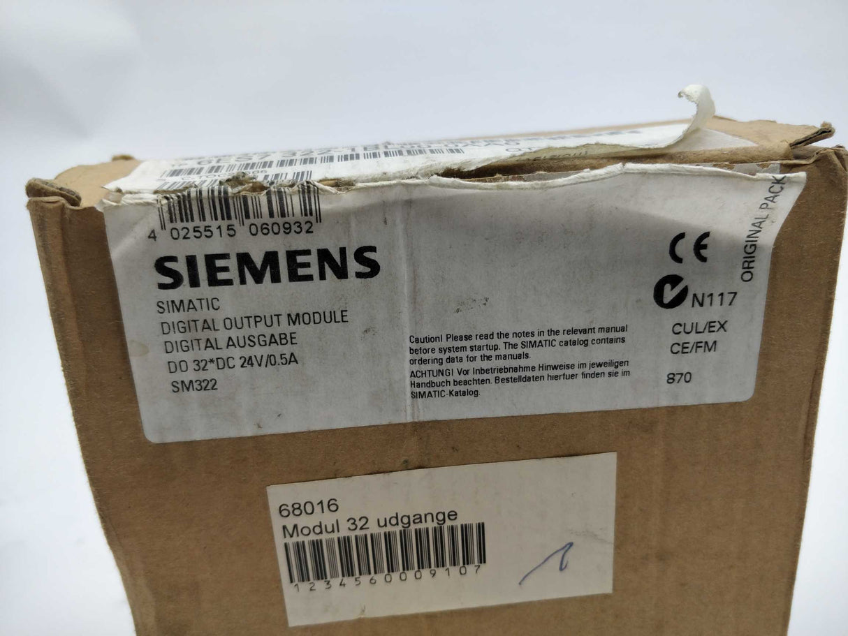 Siemens 6ES7322-1BL00-0AA0 SIMATIC S7-300 Digital output SM 322