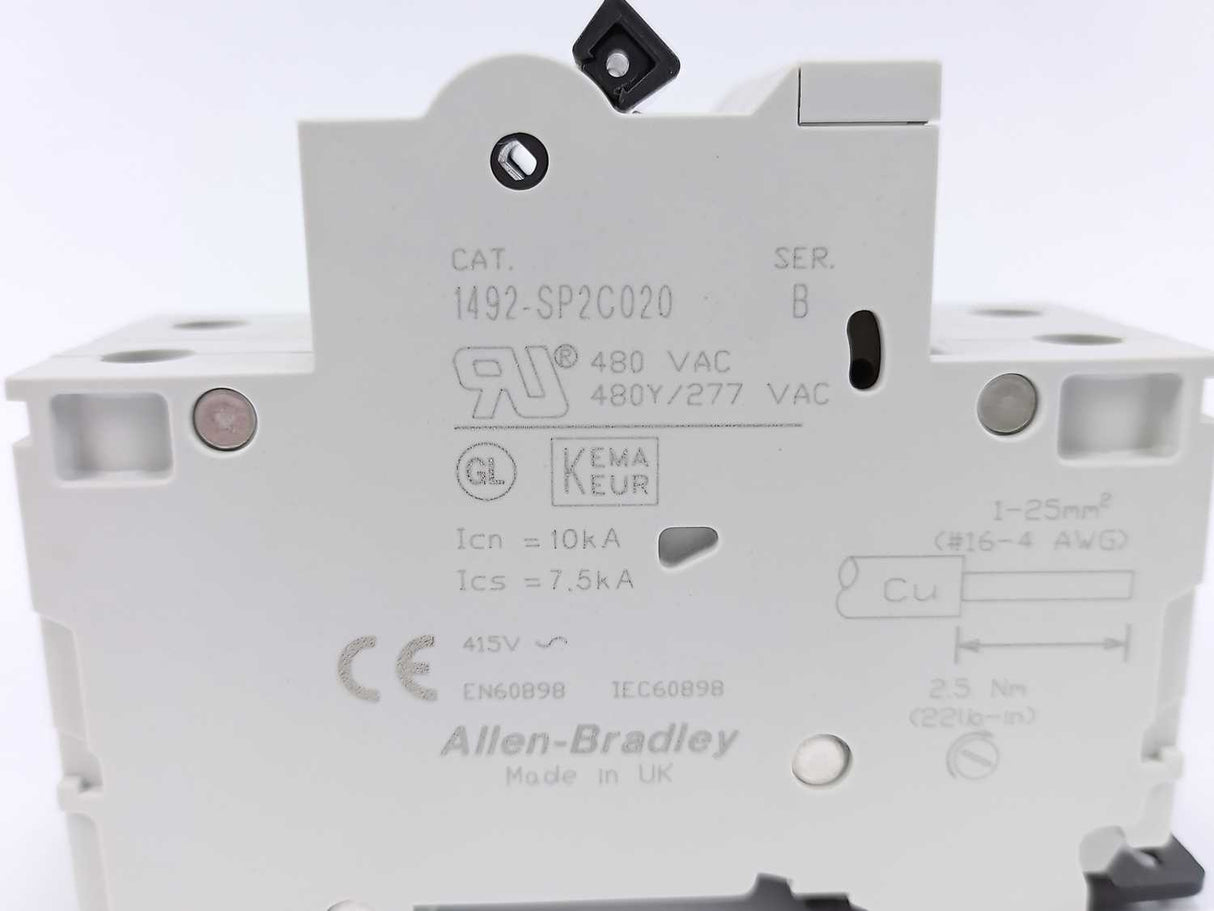 AB 1492-SP2C020 SER. B Miniature Circuit Breaker