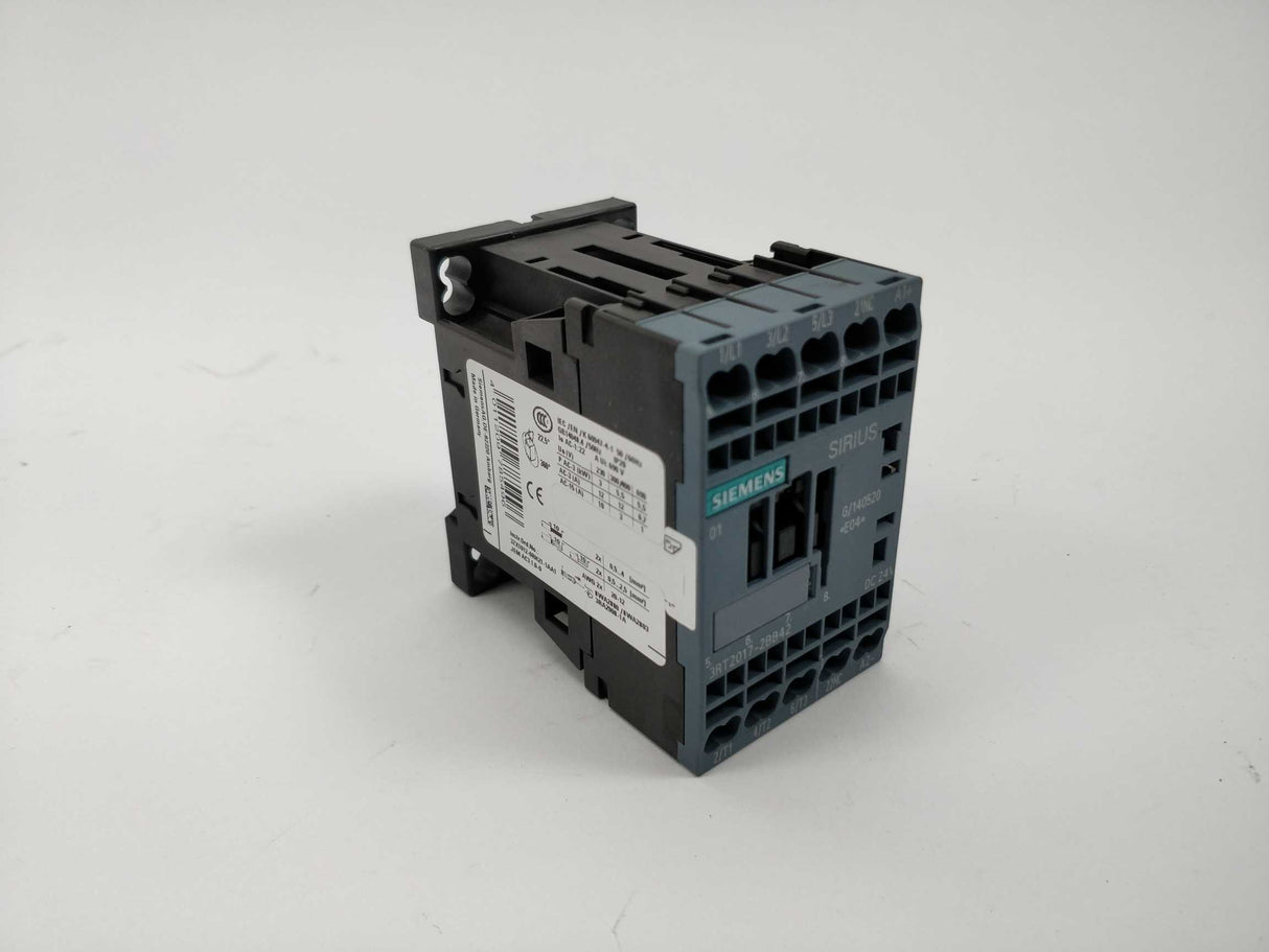 Siemens 3RT2017-2BB42 Power contactor 24V coil