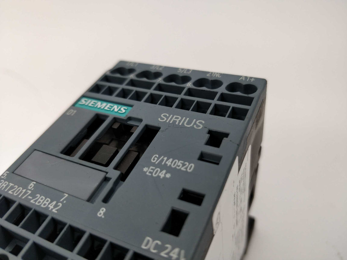 Siemens 3RT2017-2BB42 Power contactor 24V coil