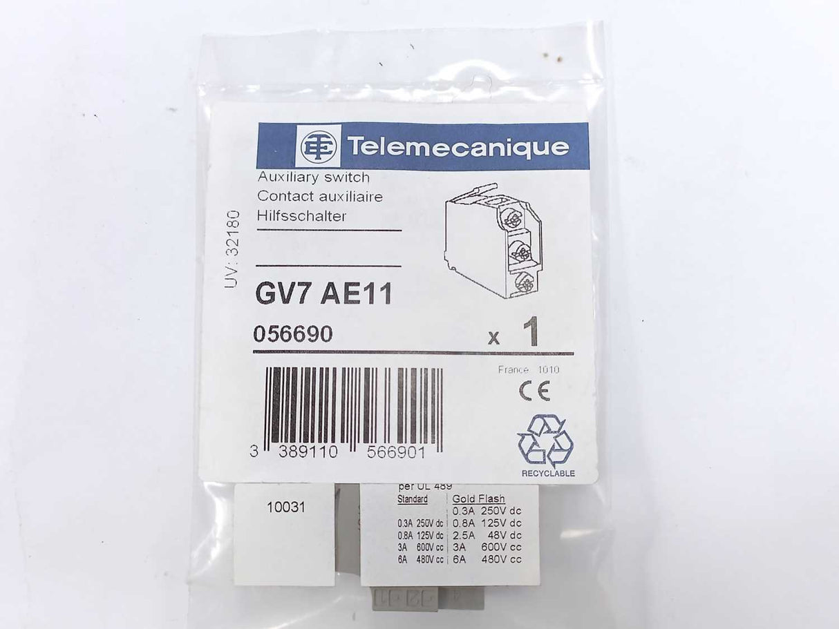 TELEMECANIQUE GV7 AE11 056690 Auxiliary switch