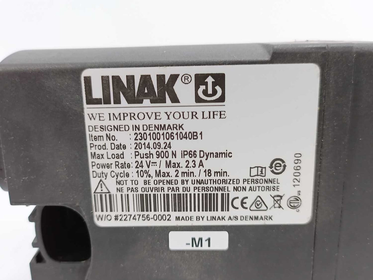 LINAK 231001061040B1 Max Load: Push 900 N, iP66 Dynamic Actuator