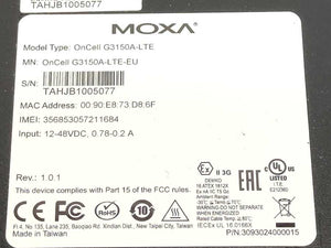 Moxa OnCell G3150A-LTE-EU Industrial LTE Cellular Gateway