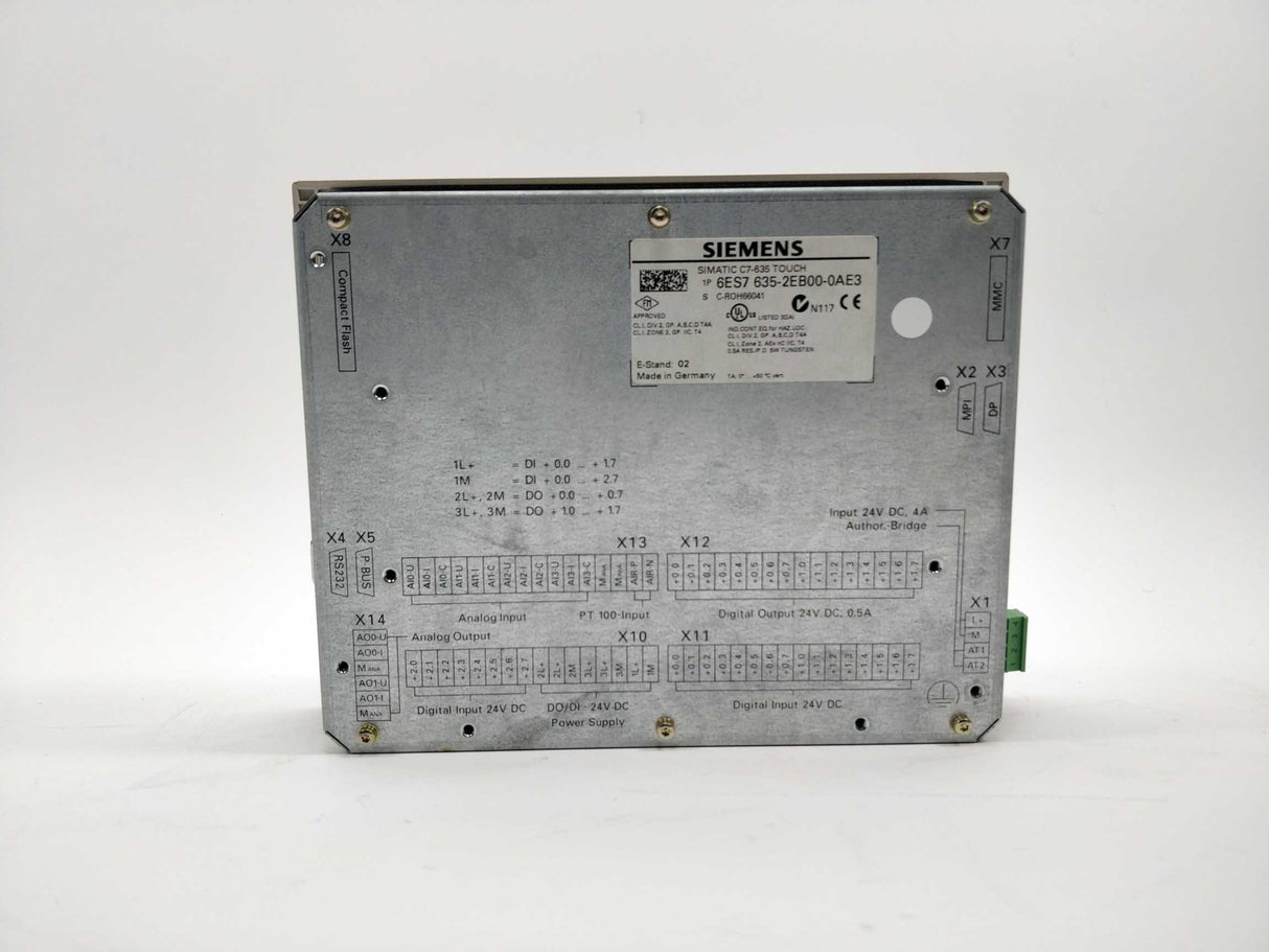 Siemens 6ES7635-2EB00-0AE3 Simatic C7-635 Touch