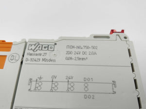 Wago 750-502 2DO 24VDC 2,0A