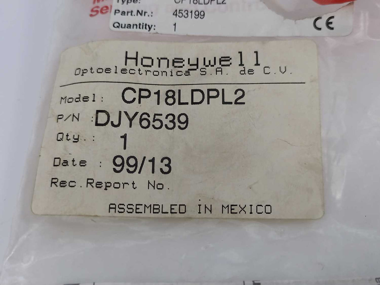 Honeywell CP18LDPL2 DJY6539 Photoelectric Sensor