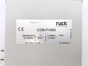 Ruck ventilatoren 115259-02 CON P1000 Pressure Control