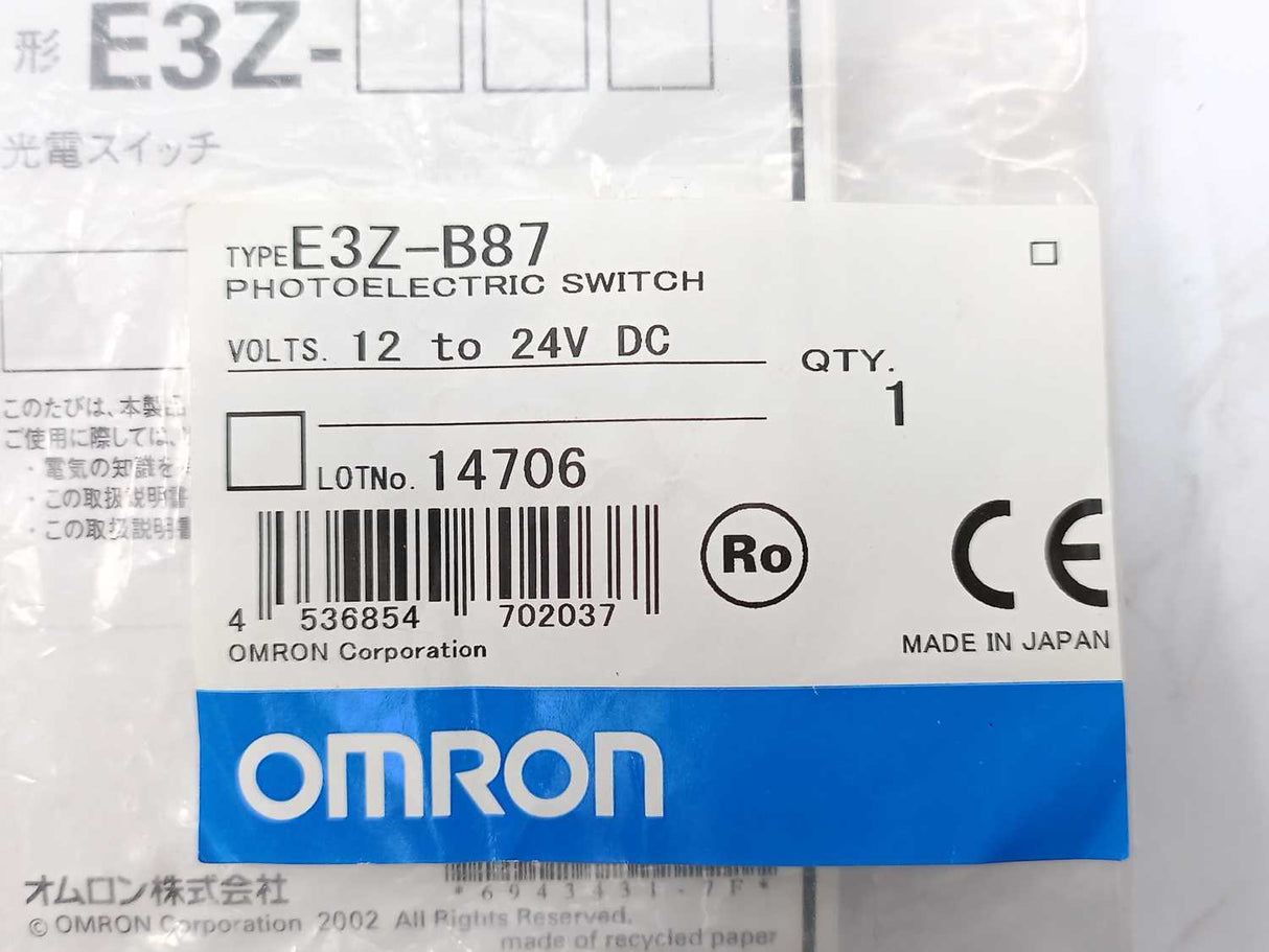 OMRON E3Z-B87 Photoelectric switch