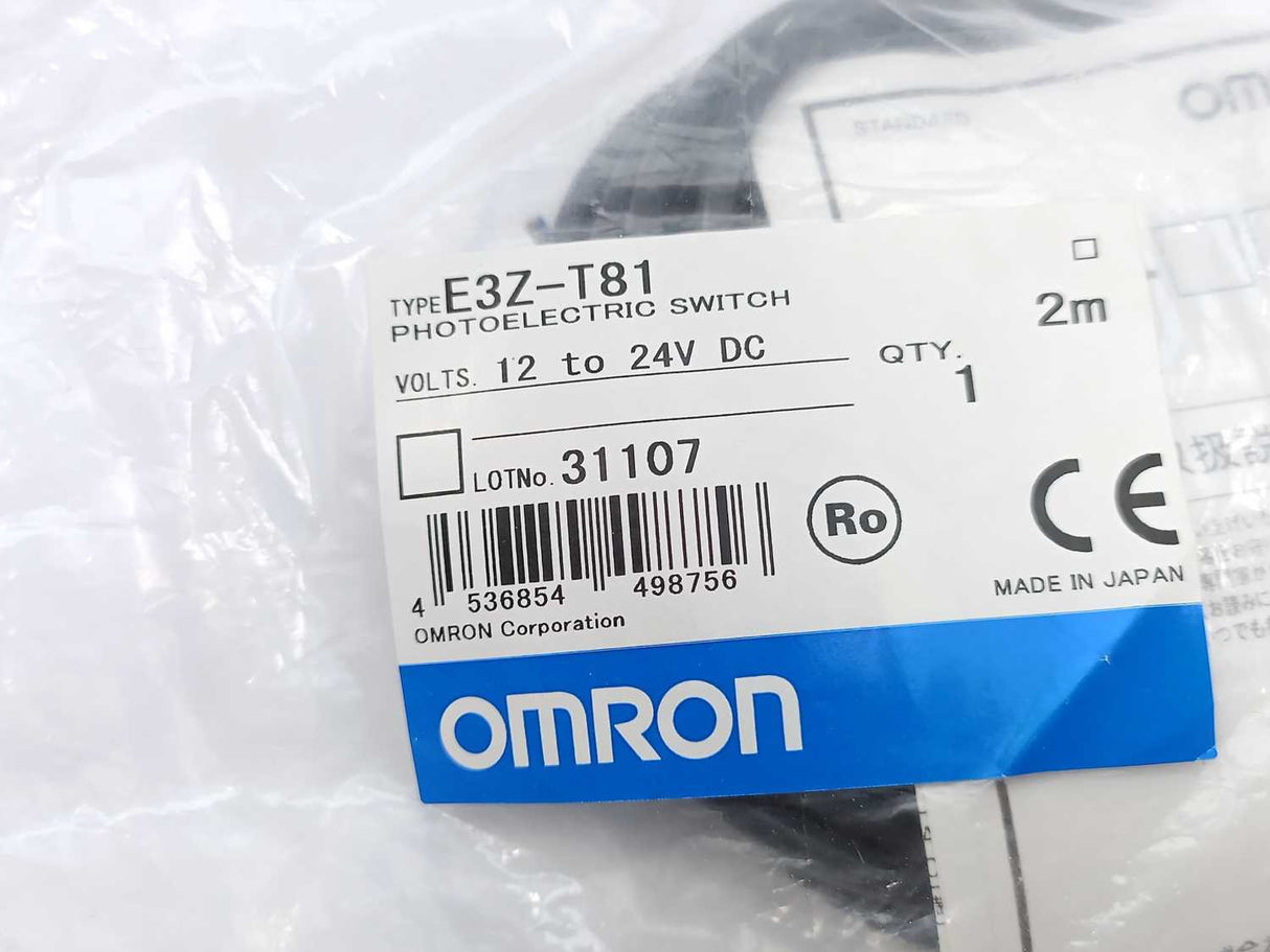 OMRON E3Z-T81 Photoelectric switch 12-24VDC 2m