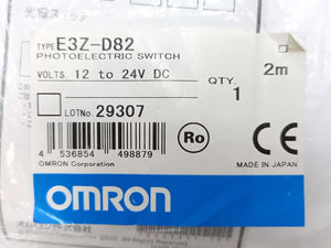 OMRON E3Z-D82 PHOTOELECTRIC SWITCH 2m 12-24V DC