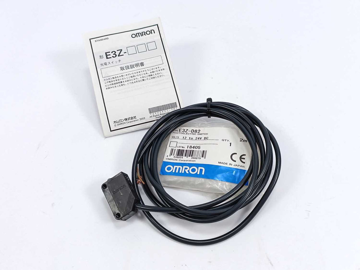 OMRON E3Z-D82 PHOTOELECTRIC SWITCH 2m 12-24V DC