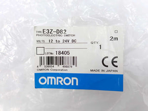 OMRON E3Z-D82 PHOTOELECTRIC SWITCH 2m 12-24V DC