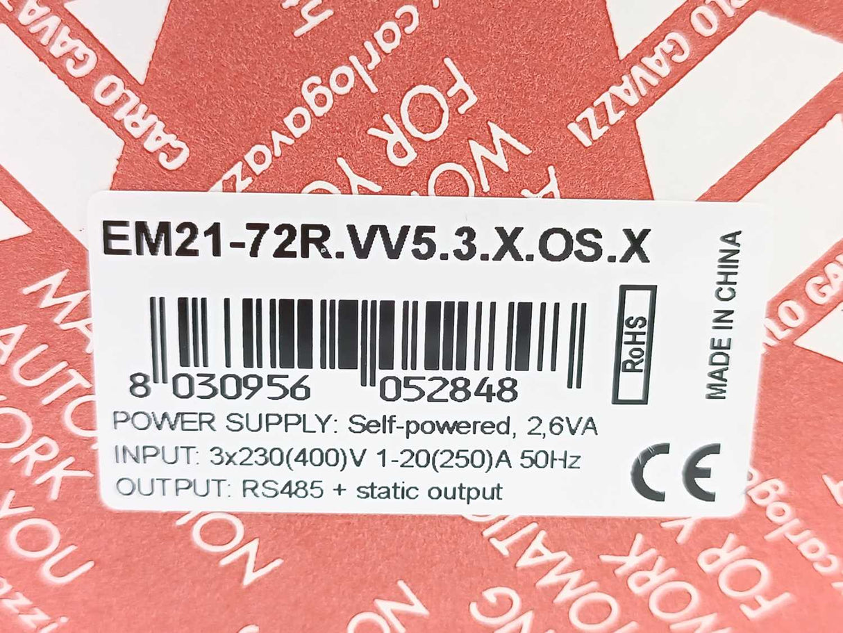 Carlo Gavazzi EM21-72R.VV5.3.X.OS.X 3 miniature split-core current sensors