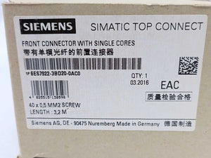 Siemens 6ES7922-3BD20-0AC0 Front connector with single cores 3.2m