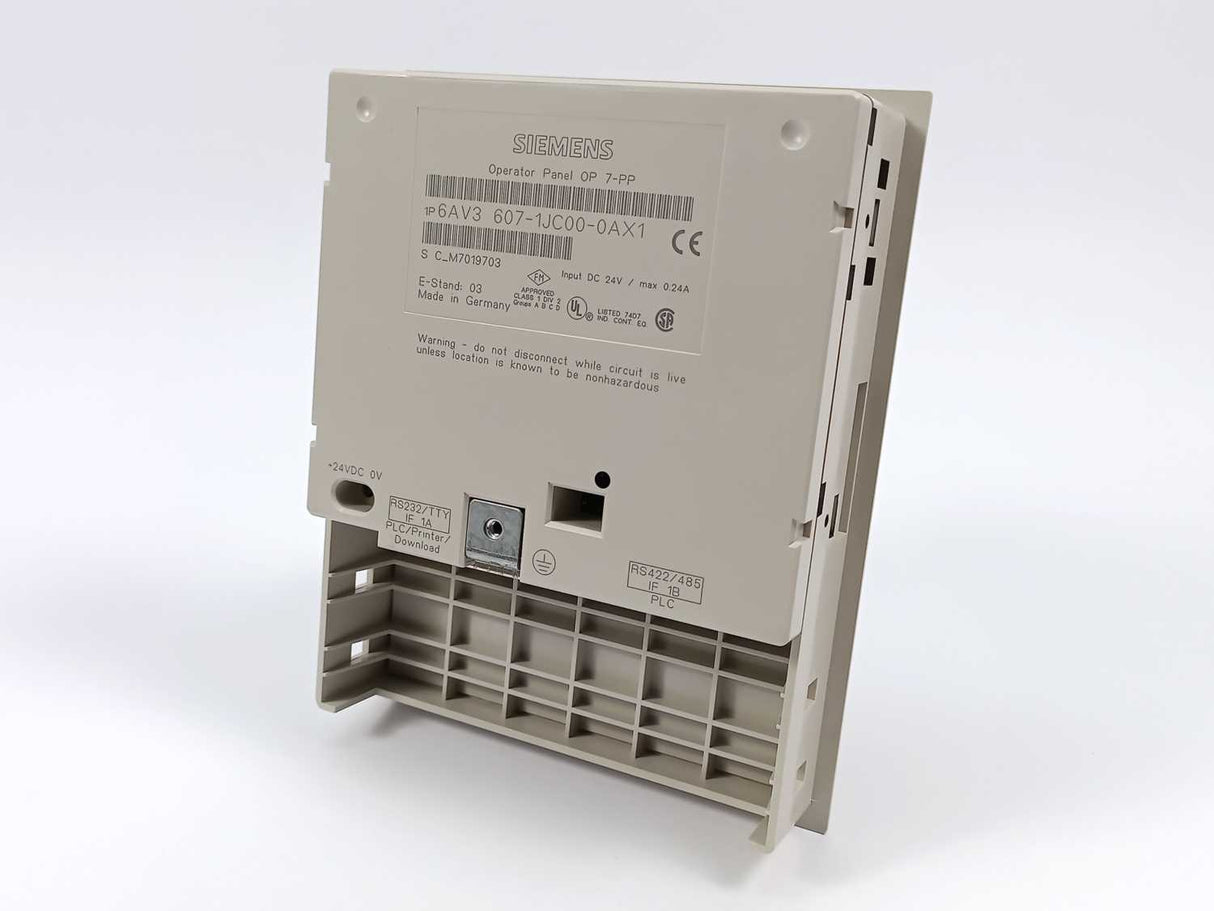 Siemens 6AV3607-1JC00-0AX1 Operator Panel OP 7-PP