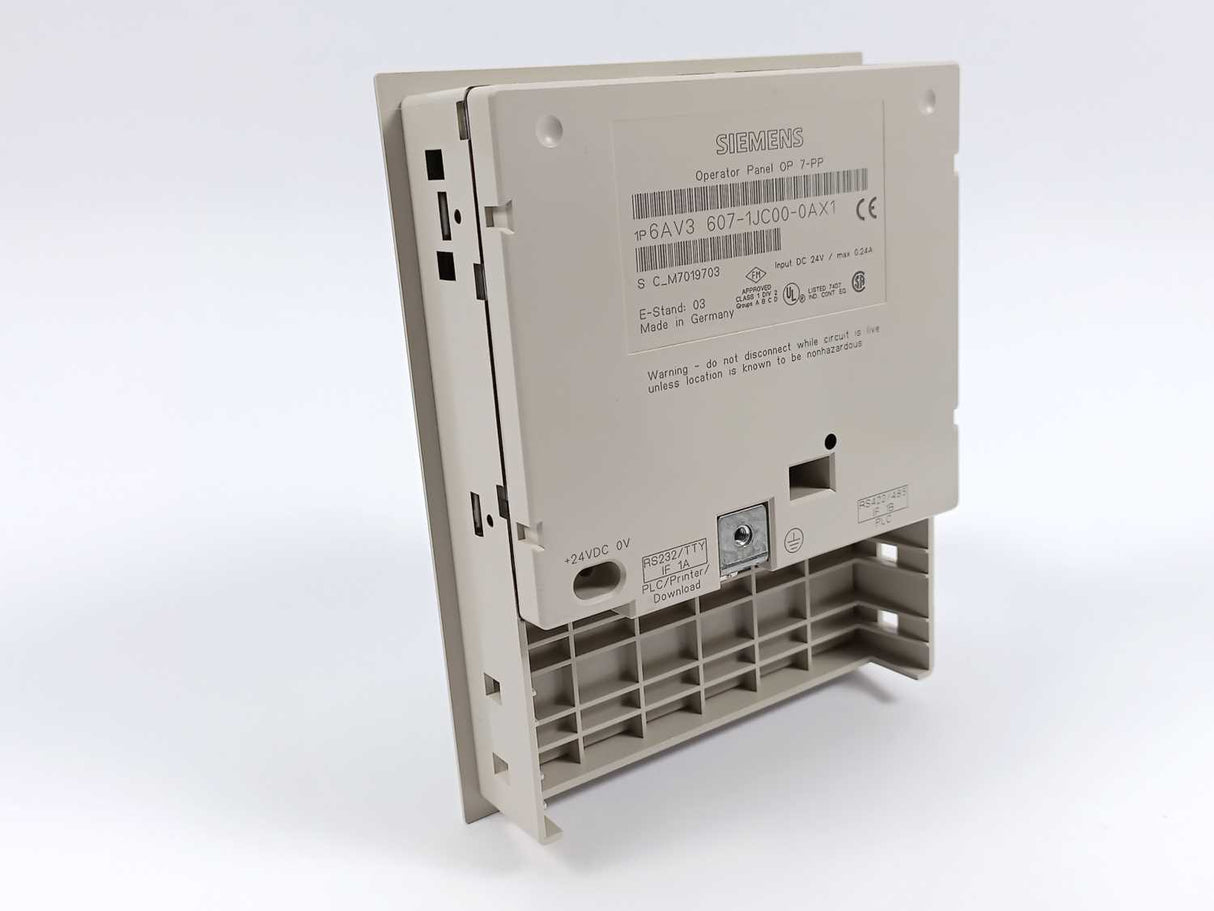 Siemens 6AV3607-1JC00-0AX1 Operator Panel OP 7-PP