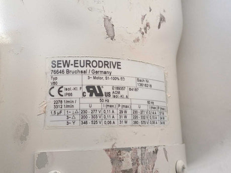 SEW-EURODRIVE  R37 DRS80M4BE2/ES7S/V 01.1794765101.0001.12