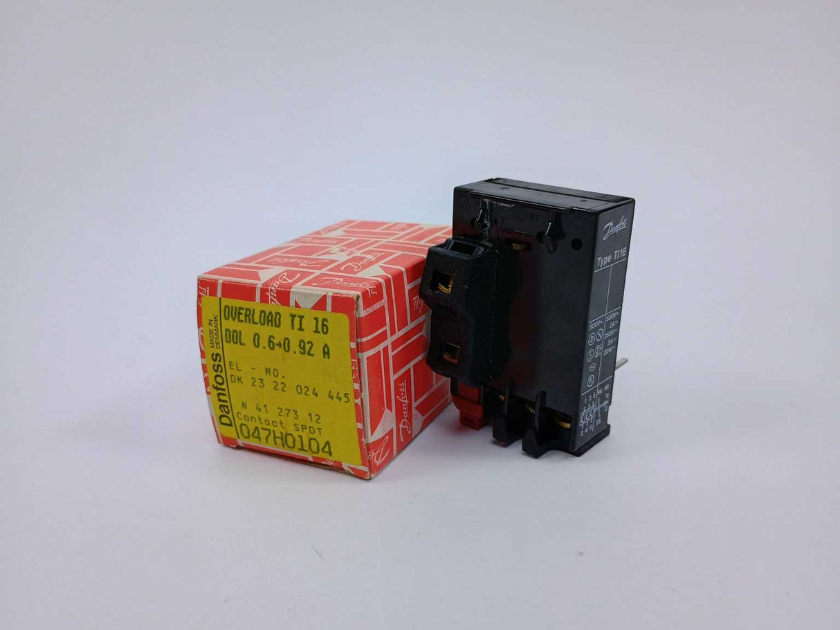 Danfoss 047H0104 Overlay Relay TI 16 0.6-0.92A