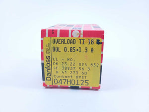 Danfoss 047H0125 Overload Relay TI 16 0.85-1.3A