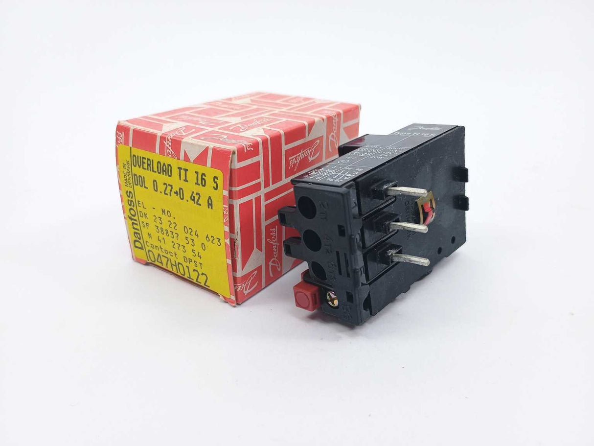 Danfoss 047H0122 Overload Relay TI 16 S 0.27-0.42A