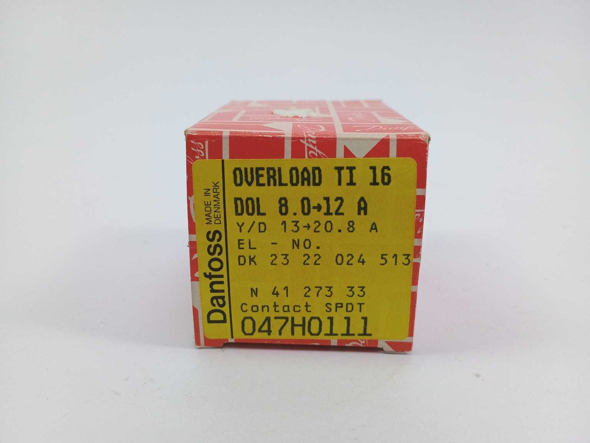 Danfoss 047H0111 Overload Relay TI 16 8,0-12A