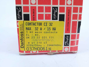 Danfoss 037H0061-31 Contacor CI 32 32A/15KW