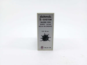 Electromatic SA 205 024 0,8-18 sec. 24 VAC Relay. Delay on Operate