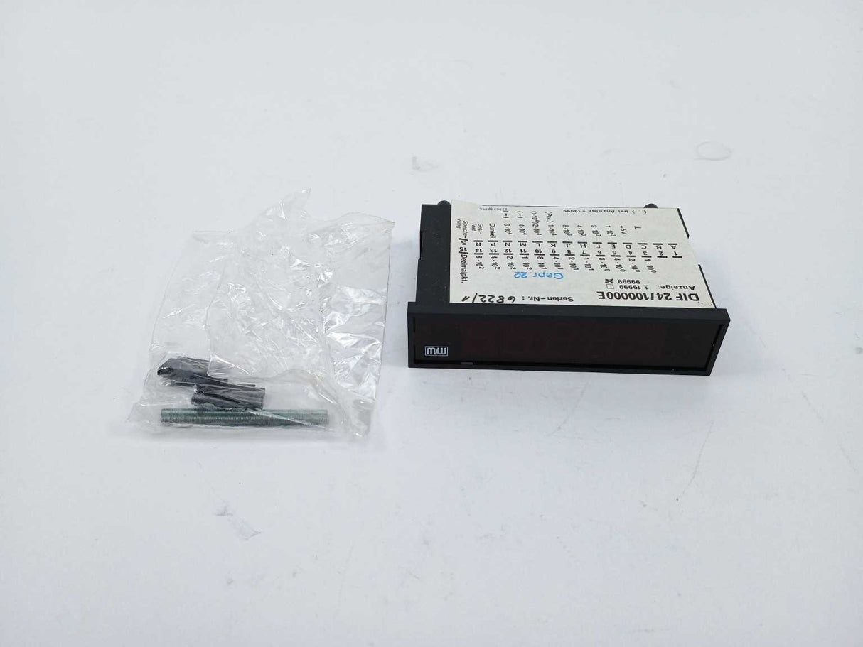 Müller & Weigert DIF24/100000E / DIF 24 5-Digit Counter w/ Mounting Accessories