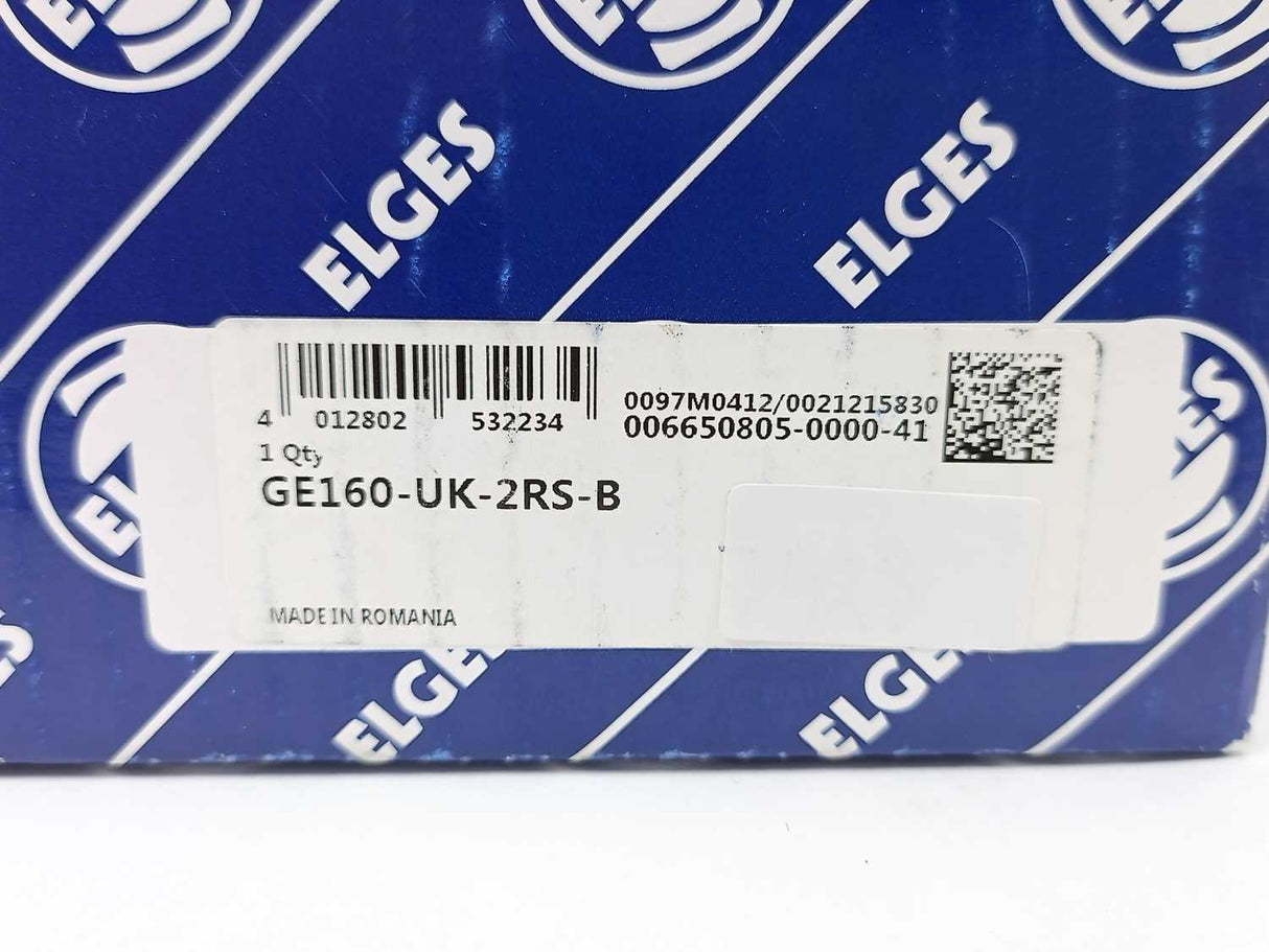 ELGES GE160-UK-2RS-B Spherical plain bearing