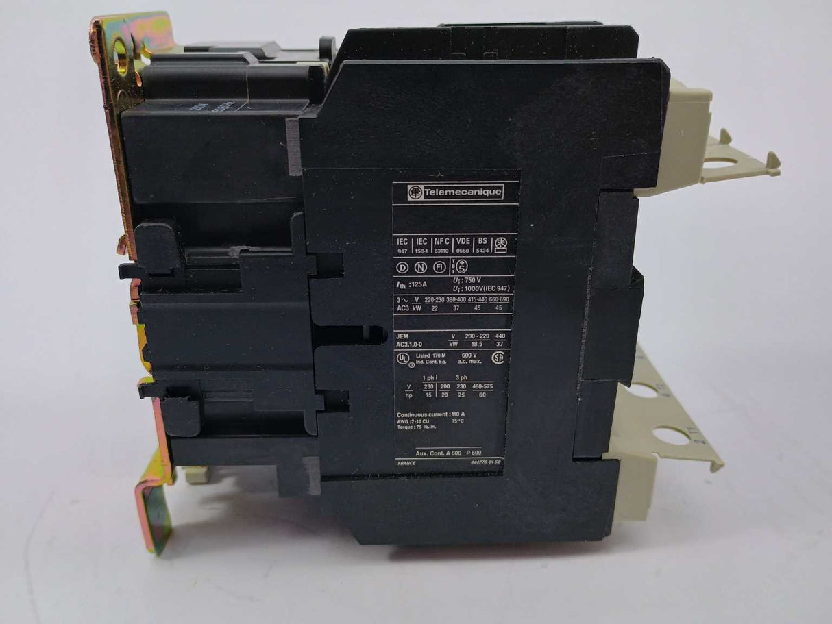 TELEMECANIQUE LC1D8011M7 Contactor 023193 220V - 50-60Hz