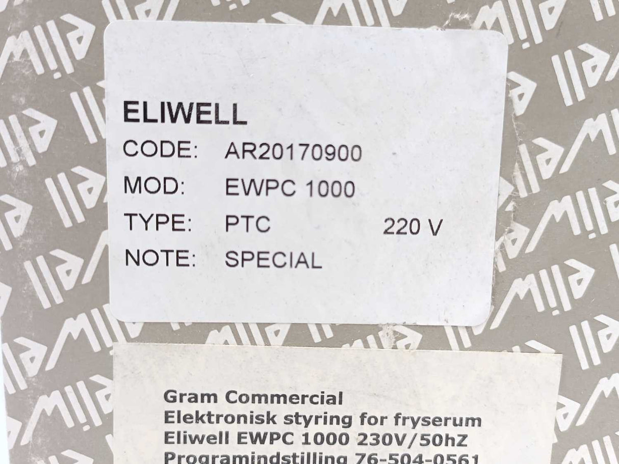 Eliwell ewpc1000 Coldroom Control Unit