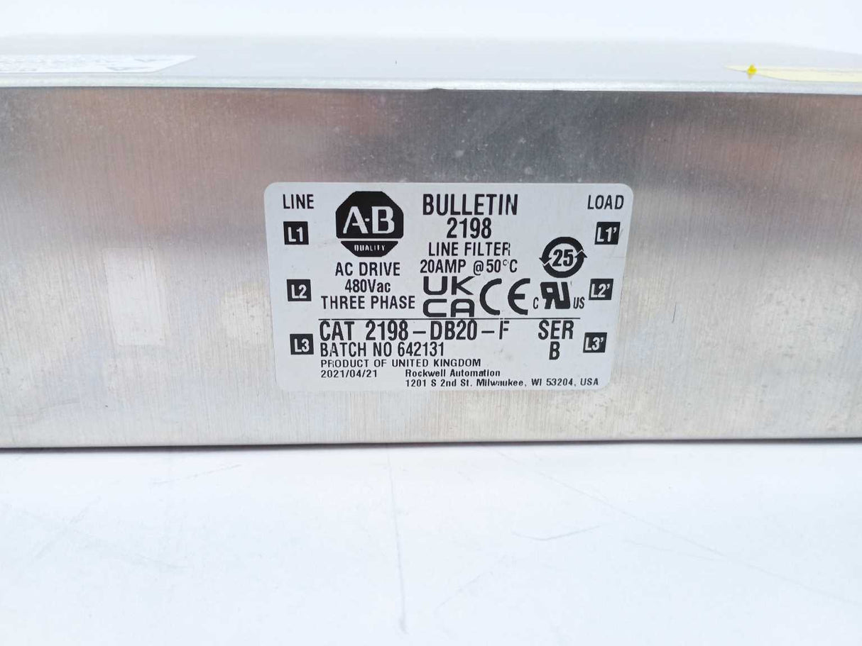 AB 2198-DB20-F Line Filter Ser B