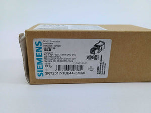 Siemens 3RT2017-1BB44-3MA0 power contactor  SIRIUS 3RT