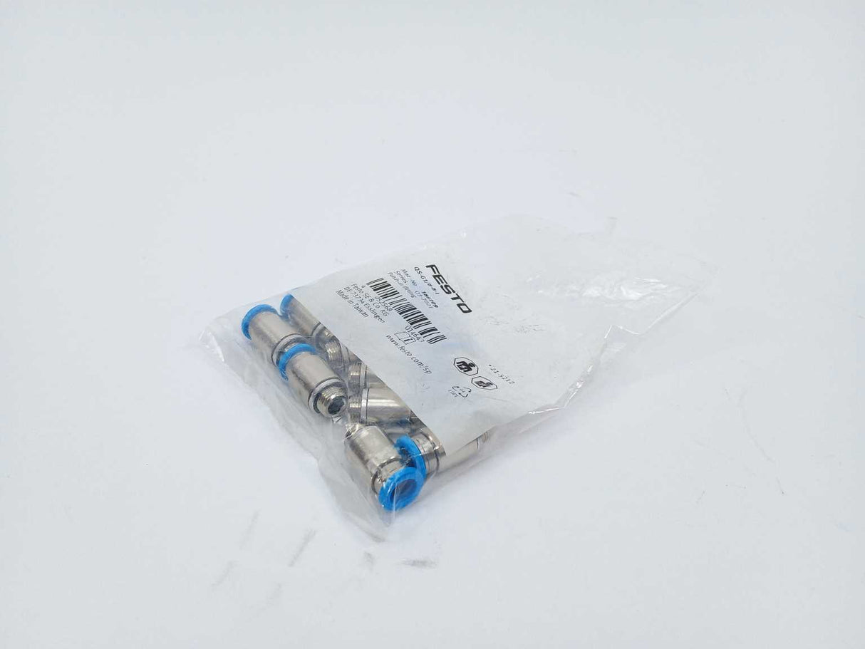 Festo 186109 QS-G1/8-8-I Push-In Fitting 10 pcs