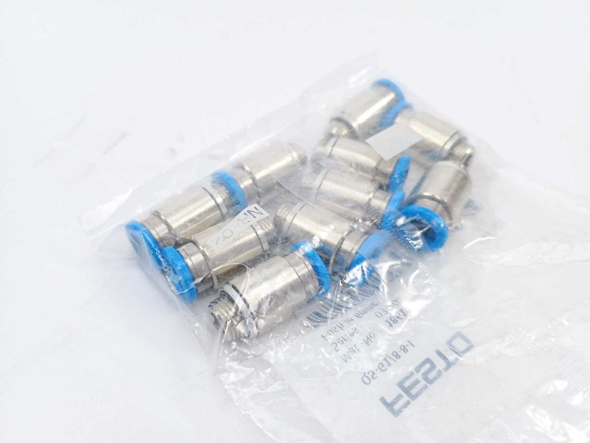 Festo 186109 QS-G1/8-8-I Push-In Fitting 10 pcs