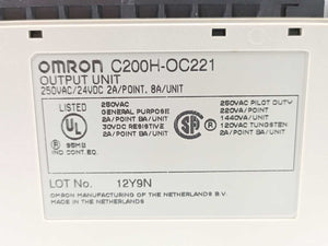 OMRON C200H-OC221 Output Unit w/ Terminal Block