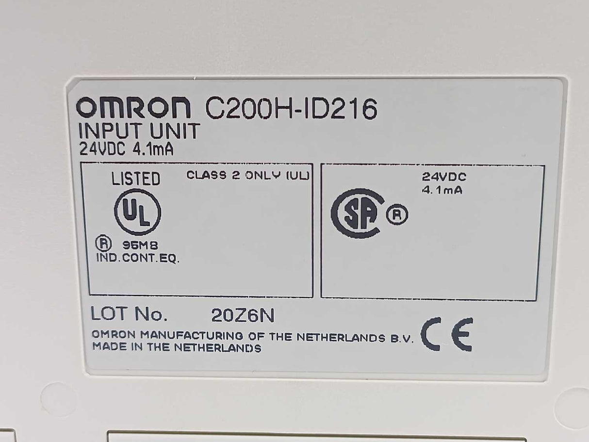 OMRON C200H-ID216 Input Module