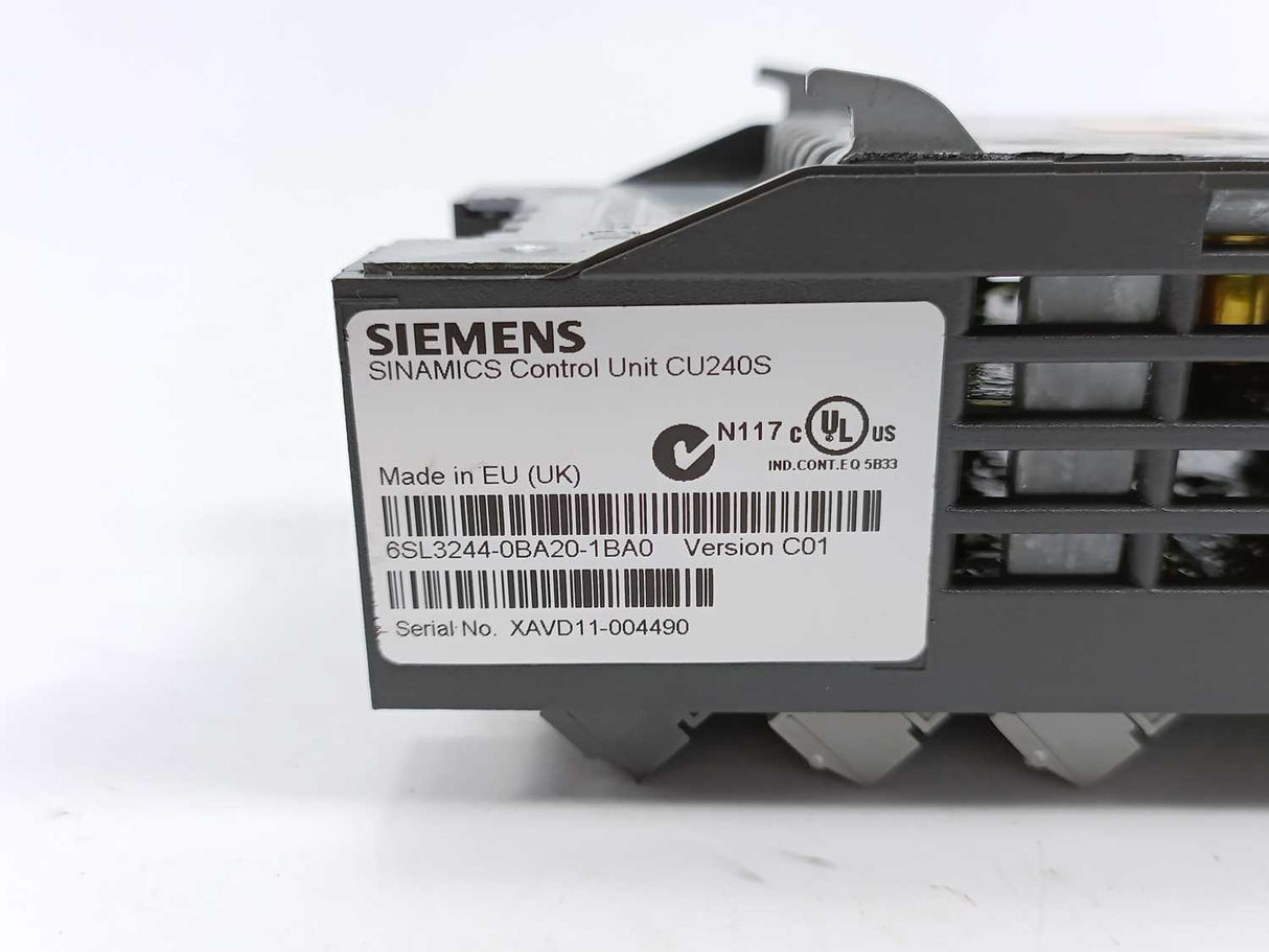 Siemens 6SL3244-0BA20-1BA0 Control Unit CU240S