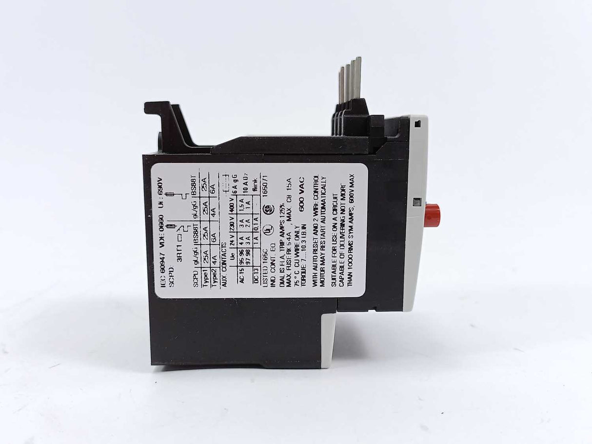 Siemens 3RU1116-0JB0 Overload relay 0.7-1A