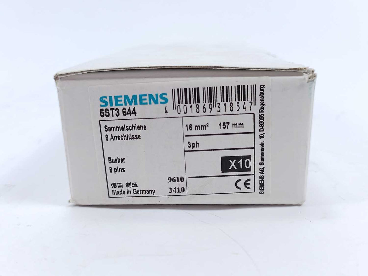 Siemens 5ST3644 Busbar 8 Pcs.