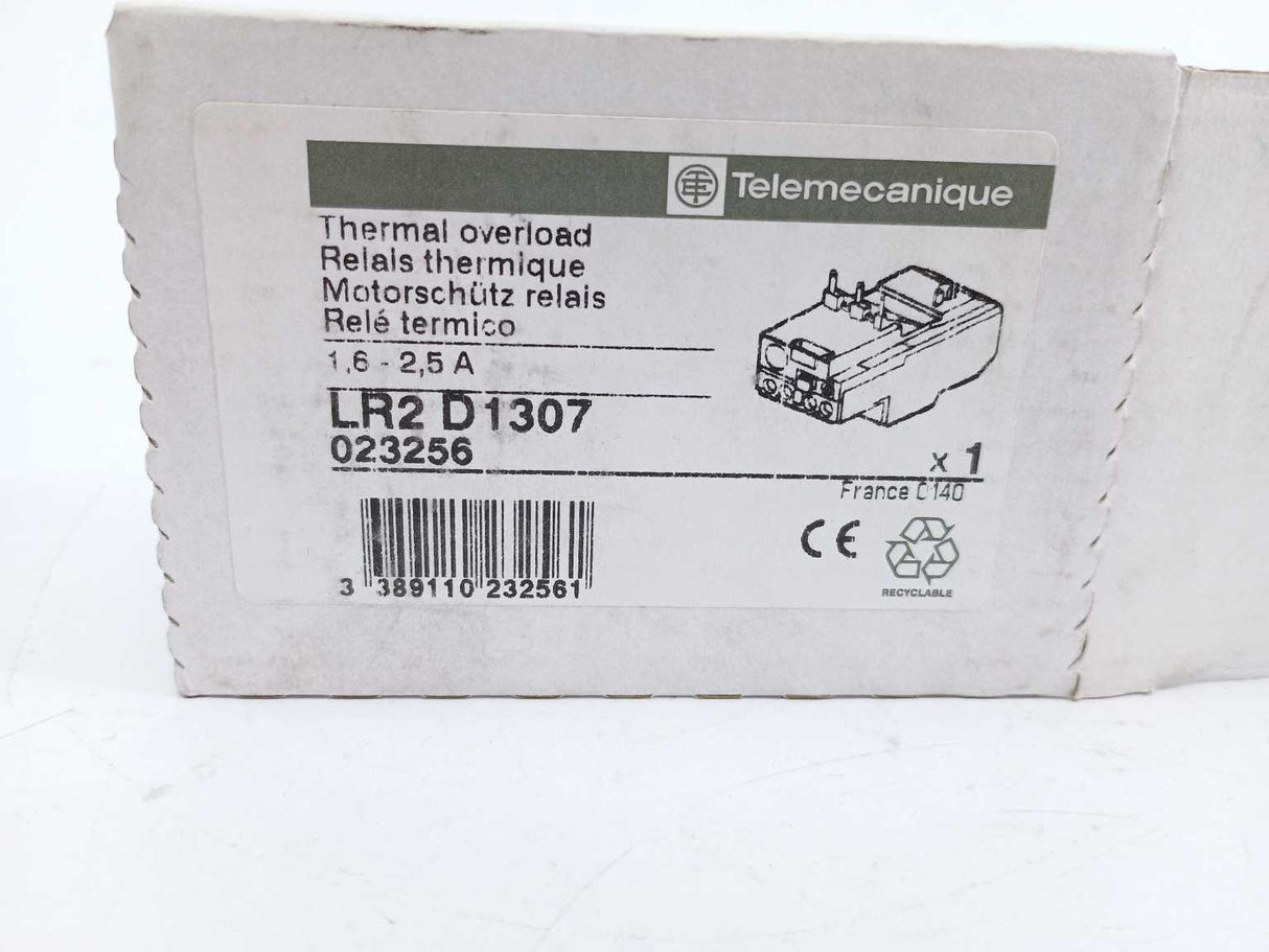 TELEMECANIQUE LR2D1307 Thermal overload relay 1.6-2.5A