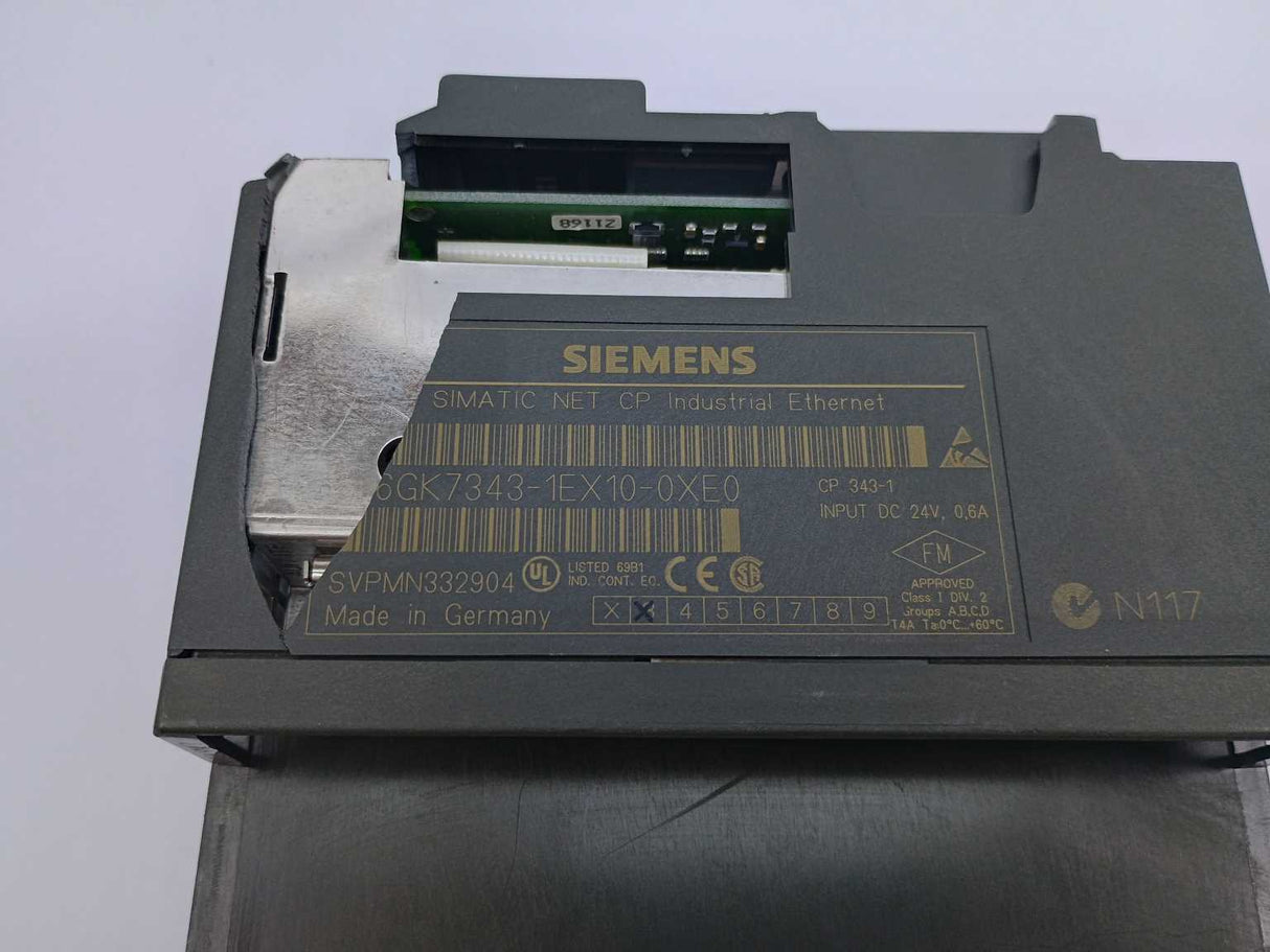 Siemens 6GK7343-1EX10-0XE0 Simatic NET CP, Broken Plastic