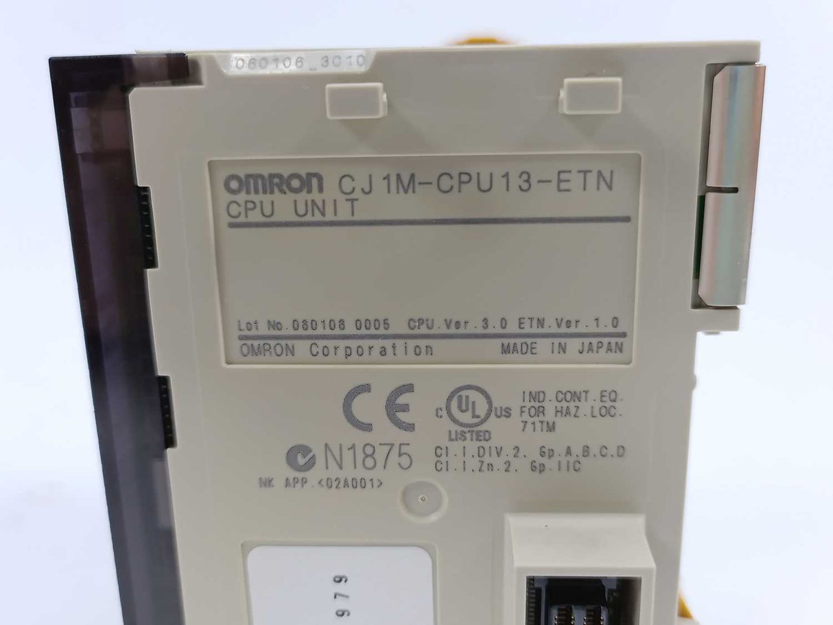 OMRON CJ1M-CPU13-ETN CPU Unit