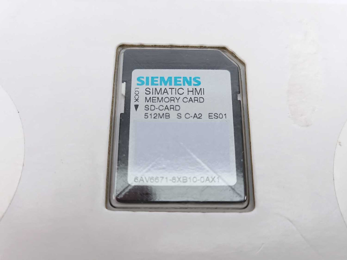 Siemens 6AV6671-8XB10-0AX1 SIMATIC SD memory card 512 MB